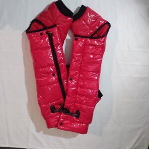 Vibrant Red Dog Puffer Vest